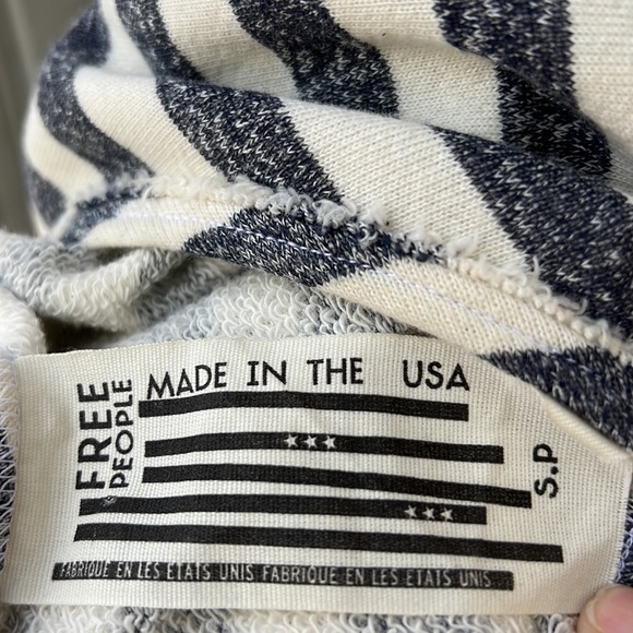 Free People womens navy&cream striped dress - Picture 6 of 6